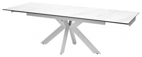 Стол BELLUNO 160 MARBLES KL-99 Белый мрамор матовый, итальянская керамика/ белый каркас, ®DISAUR в Тобольске - tobolsk.ok-mebel.com | фото 6