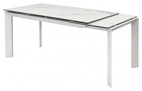 Стол CREMONA 140 HIGH GLOSS STATUARIO Белый мрамор глянцевый, керамика/ белый каркас, ®DISAUR в Тобольске - tobolsk.ok-mebel.com | фото 7