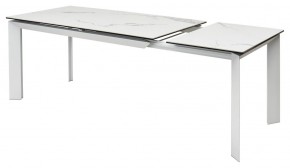Стол CREMONA 140 MATTE STATUARIO Белый мрамор матовый, керамика/ белый каркас, ®DISAUR в Тобольске - tobolsk.ok-mebel.com | фото 6