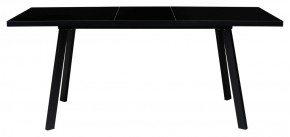 Стол ФИН 120 Черный, стекло/ Черный каркас М-City в Тобольске - tobolsk.ok-mebel.com | фото