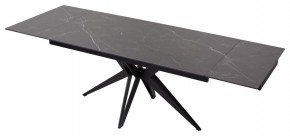 Стол FORIO 160 MATT BLACK MARBLE SOLID CERAMIC / BLACK, ®DISAUR в Тобольске - tobolsk.ok-mebel.com | фото 5