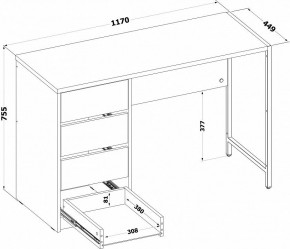Стол письменный СПМ-405 в Тобольске - tobolsk.ok-mebel.com | фото 3