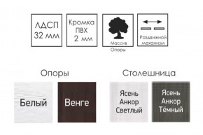 Стол раскладной Ялта-2 (опоры массив резной) в Тобольске - tobolsk.ok-mebel.com | фото 4