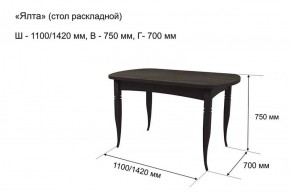 Стол раскладной Ялта (опоры массив резной) в Тобольске - tobolsk.ok-mebel.com | фото 7