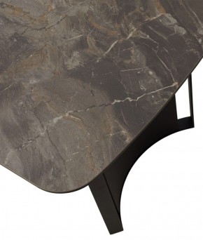 Стол RASMUS 160 KL-80 Серый мрамор, итальянская керамика / черный каркас, ®DISAUR в Тобольске - tobolsk.ok-mebel.com | фото 9