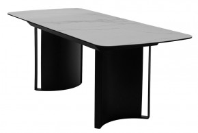Стол RASMUS 160 TL-45 Белый мрамор, испанская керамика / черный каркас, ®DISAUR в Тобольске - tobolsk.ok-mebel.com | фото 4