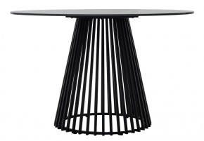 Стол TERNI 120 MATT BLACK MARBLE SOLID CERAMIC Черный мрамор матовый, керамика /Черн.каркас, ®DISAUR в Тобольске - tobolsk.ok-mebel.com | фото 7