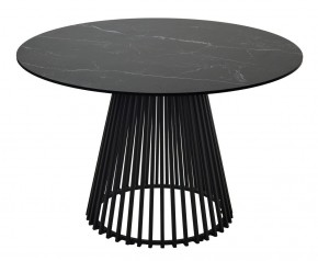 Стол TERNI 120 MATT BLACK MARBLE SOLID CERAMIC Черный мрамор матовый, керамика /Черн.каркас, ®DISAUR в Тобольске - tobolsk.ok-mebel.com | фото 8