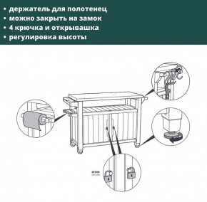 Столик для барбекю 207 Л (Unity XL 207L) в Тобольске - tobolsk.ok-mebel.com | фото 8