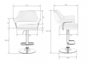 Стул барный DOBRIN CHARLY LM-5019 (черный) в Тобольске - tobolsk.ok-mebel.com | фото 2