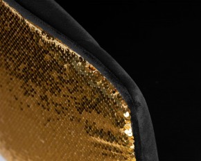Стул барный DOBRIN DARCY GOLD SHINY, черный велюр с золотыми пайетками в Тобольске - tobolsk.ok-mebel.com | фото 8