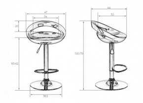 Стул барный DOBRIN DISCO LM-1010 (белый) в Тобольске - tobolsk.ok-mebel.com | фото 2