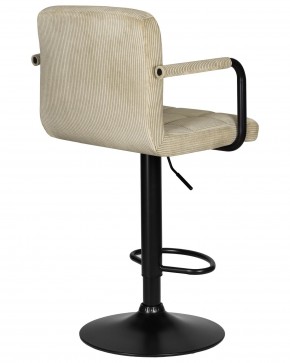 Стул барный DOBRIN KRUGER ARM BLACK, бежевый вельвет (LAR-E2041-04) в Тобольске - tobolsk.ok-mebel.com | фото 4