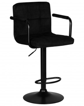 Стул барный DOBRIN KRUGER ARM BLACK, черный вельвет (LAR-E2041-52) в Тобольске - tobolsk.ok-mebel.com | фото