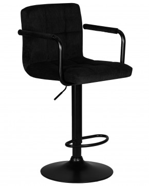 Стул барный DOBRIN KRUGER ARM BLACK, черный вельвет (LAR-E2041-52) в Тобольске - tobolsk.ok-mebel.com | фото 2