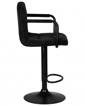 Стул барный DOBRIN KRUGER ARM BLACK, черный вельвет (LAR-E2041-52) в Тобольске - tobolsk.ok-mebel.com | фото 3