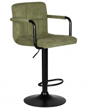Стул барный DOBRIN KRUGER ARM BLACK, зеленый вельвет (LAR-E2041-7) в Тобольске - tobolsk.ok-mebel.com | фото 2