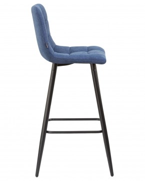 Стул барный DOBRIN NICOLE, черные матовые ножки, синяя ткань (UF860-14B) в Тобольске - tobolsk.ok-mebel.com | фото 3