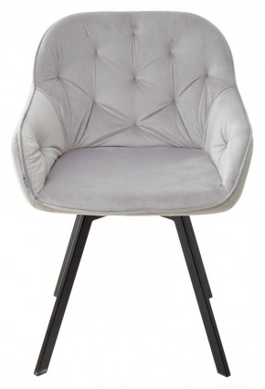 Стул GALE 360 град. поворот. BLUVEL-03 LIGHT GREY, велюр/ черный каркас, М-City в Тобольске - tobolsk.ok-mebel.com | фото 3