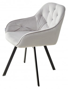 Стул GALE 360 град. поворот. BLUVEL-03 LIGHT GREY, велюр/ черный каркас, М-City в Тобольске - tobolsk.ok-mebel.com | фото 5