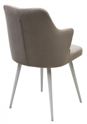 Стул HERMAN 360 град. ЛАТТЕ #25, велюр / белый каркас М-City в Тобольске - tobolsk.ok-mebel.com | фото 5