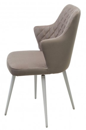 Стул HERMAN 360 град. ЛАТТЕ #25, велюр / белый каркас М-City в Тобольске - tobolsk.ok-mebel.com | фото 6