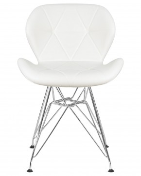 Стул обеденный DOBRIN BUTTERFLY CHROME, ножки хром, цвет белый в Тобольске - tobolsk.ok-mebel.com | фото 6