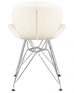 Стул обеденный DOBRIN BUTTERFLY CHROME, ножки хром, цвет кремовый в Тобольске - tobolsk.ok-mebel.com | фото 5