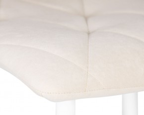 Стул обеденный DOBRIN CHILLY ROMBO, Бежевый Simple 44, основание белое в Тобольске - tobolsk.ok-mebel.com | фото 7