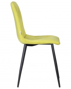 Стул обеденный DOBRIN CHILLY ROMBO, Лайм Simple 14, основание черное в Тобольске - tobolsk.ok-mebel.com | фото 3