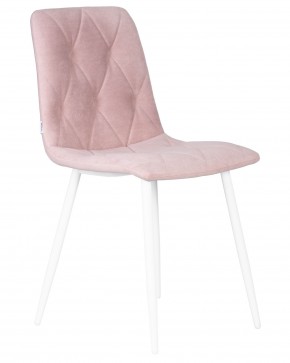 Стул обеденный DOBRIN CHILLY ROMBO, Розовый Simple 03, основание белый в Тобольске - tobolsk.ok-mebel.com | фото 2