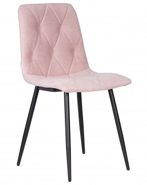 Стул обеденный DOBRIN CHILLY ROMBO, Розовый Simple 03, основание черное в Тобольске - tobolsk.ok-mebel.com | фото