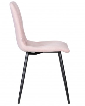 Стул обеденный DOBRIN CHILLY ROMBO, Розовый Simple 03, основание черное в Тобольске - tobolsk.ok-mebel.com | фото 3