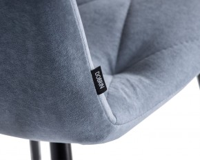 Стул обеденный DOBRIN CHILLY ROMBO, Серо-голубой Simple 26, основание черное в Тобольске - tobolsk.ok-mebel.com | фото 7