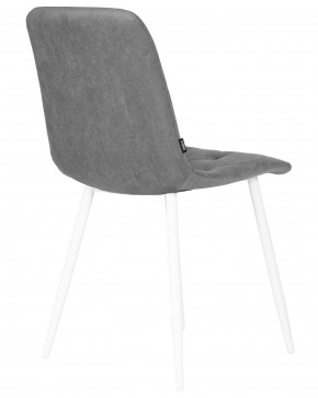 Стул обеденный DOBRIN CHILLY ROMBO, Серый Simple 33, основание белый в Тобольске - tobolsk.ok-mebel.com | фото 4
