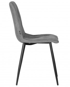 Стул обеденный DOBRIN CHILLY ROMBO, Серый Simple 33, основание черное в Тобольске - tobolsk.ok-mebel.com | фото 3