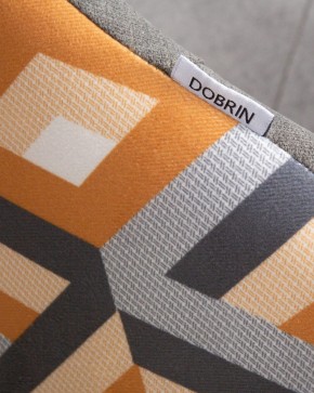 Стул обеденный DOBRIN MARKUS, ЭМАЛЬ ЧЕРНЫЙ МУАР ткань Candy Graphite+Escada Ochre в Тобольске - tobolsk.ok-mebel.com | фото 10
