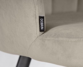 Стул обеденный DOBRIN NAOMI, ЭМАЛЬ ЧЕРНЫЙ МУАР велюр Catania Cocoa в Тобольске - tobolsk.ok-mebel.com | фото 7