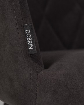 Стул обеденный DOBRIN ROBY, ЭМАЛЬ ЧЕРНЫЙ МУАР велюр Catania Espresso в Тобольске - tobolsk.ok-mebel.com | фото 9