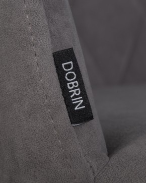 Стул обеденный DOBRIN ROBY, ЭМАЛЬ ЧЕРНЫЙ МУАР велюр Catania Stone в Тобольске - tobolsk.ok-mebel.com | фото 7