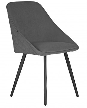 Стул обеденный DOBRIN STELLA, ЭМАЛЬ ЧЕРНЫЙ МУАР велюр Catania Stone в Тобольске - tobolsk.ok-mebel.com | фото 2