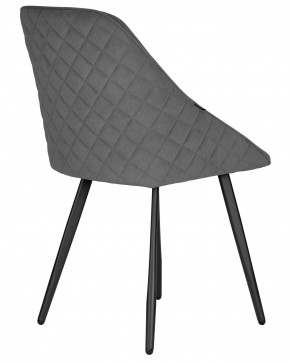Стул обеденный DOBRIN STELLA, ЭМАЛЬ ЧЕРНЫЙ МУАР велюр Catania Stone в Тобольске - tobolsk.ok-mebel.com | фото 4