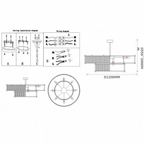 Светильник на штанге Imperiumloft RH Marais Round Chandelier 40,2668 в Тобольске - tobolsk.ok-mebel.com | фото 11