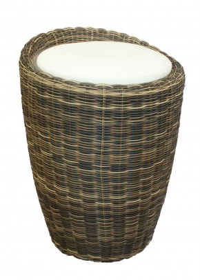 Табурет с местом для хранения LM-1100Rattan, кремовый в Тобольске - tobolsk.ok-mebel.com | фото