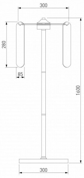 Торшер Eurosvet Claire 01171/3 золото в Тобольске - tobolsk.ok-mebel.com | фото 3