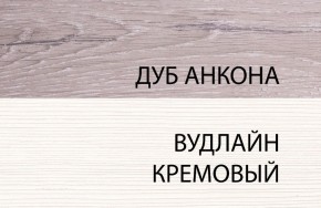 Тумба 1S, OLIVIA, цвет вудлайн крем/дуб анкона в Тобольске - tobolsk.ok-mebel.com | фото 3