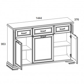 Тумба 3D3S, MONAKO, цвет Сосна винтаж/дуб анкона в Тобольске - tobolsk.ok-mebel.com | фото 2