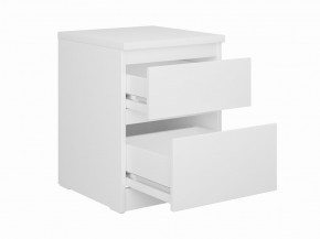 Тумба КАСТОР малая с двумя ящиками, цвет белый в Тобольске - tobolsk.ok-mebel.com | фото 2