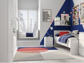 Тумба КАСТОР малая с двумя ящиками, цвет белый в Тобольске - tobolsk.ok-mebel.com | фото 3