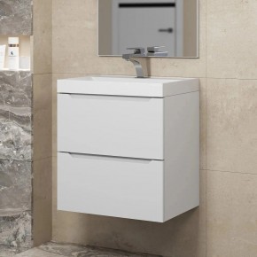 Тумба под раковину Uperwood Tanos 50 см, подвесная, белая матовая в Тобольске - tobolsk.ok-mebel.com | фото